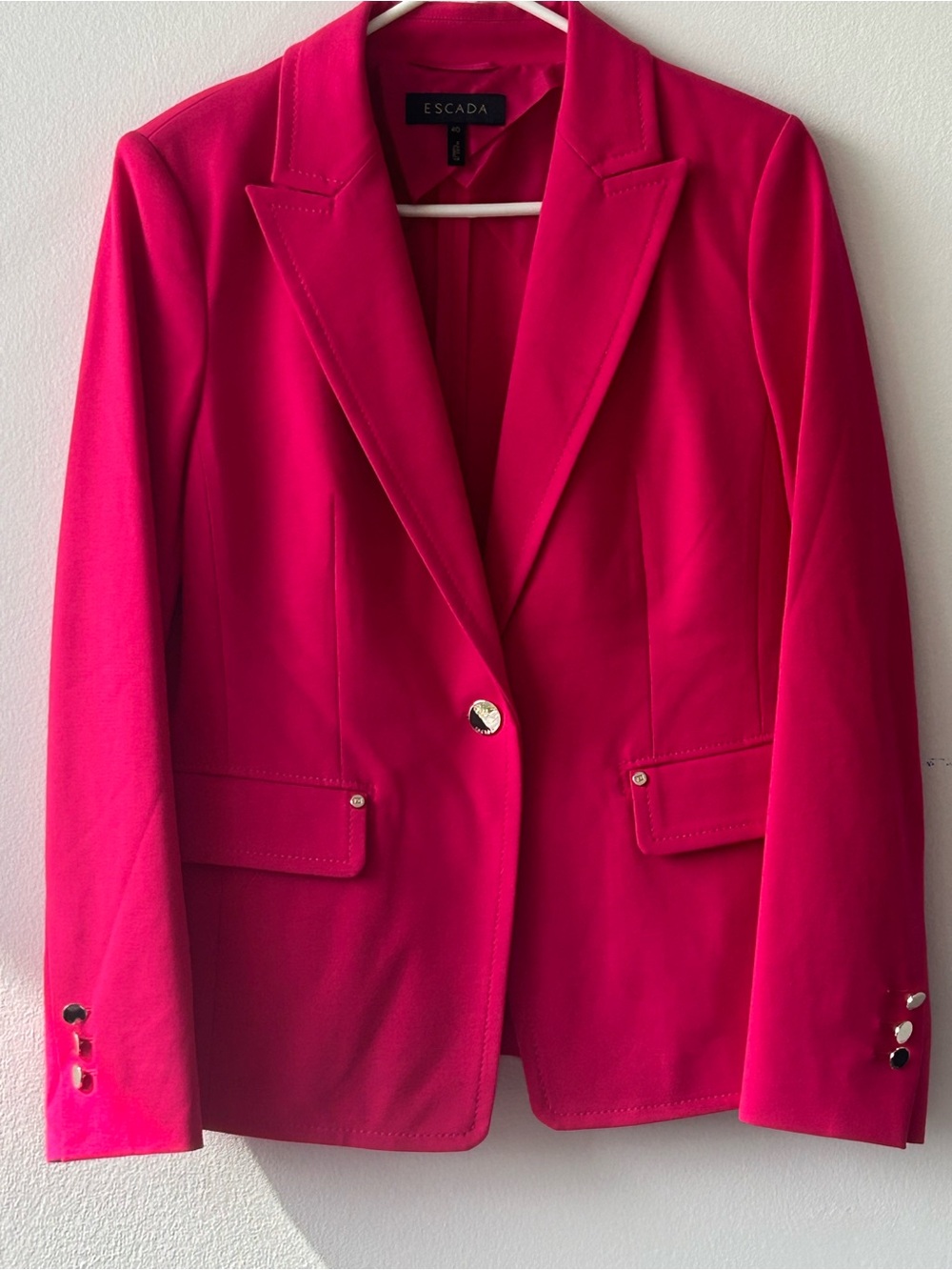 Escada Vibrant Pink Tailored Blazer